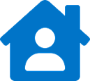 House with user icon