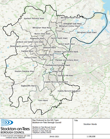 Map of council area - Gambling policy