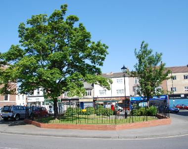 Tennant Square at the north end of the High Street in Stockton