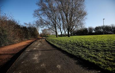 Romano Park and paths in Ingleby Barwick