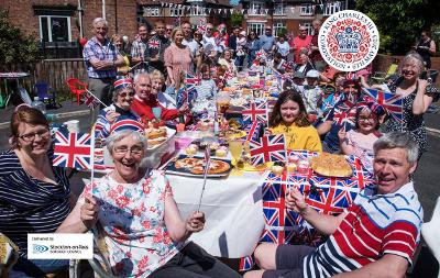 A street party taking place in the Borough