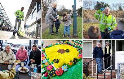 A grid image showing various Council services nominated for APSE awards