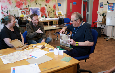 An image of residents enjoying a Learning and Skills course