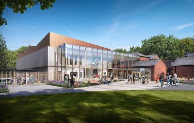 An artist's impression of the new extension building at Preston Park