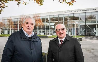 Cllr Nigel Cooke and Cllr Bob Cooke in Billingham