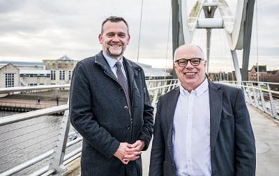 Care and Health Zone masterplanner named as Arup with Councillor Nigel Cooke and Stephen Wells.