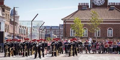 Image of Stockton high street armed forces parade