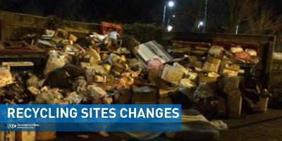 Image of recycling site changes 