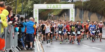 Image of Stockton duathlon race start