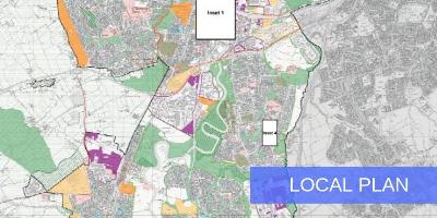 Image of Birds eye map view of Stockton's local plan