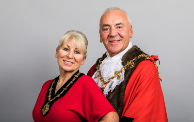 An image of the Mayor of Stockton-on-Tees, Councillor John Gardner, and the Mayoress, Paula Gardner