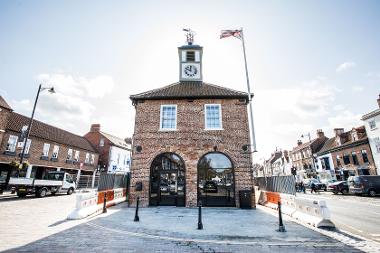 Yarm Town Hall completion of the building