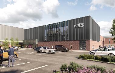 CGI of the new swimming pool building in Thornaby