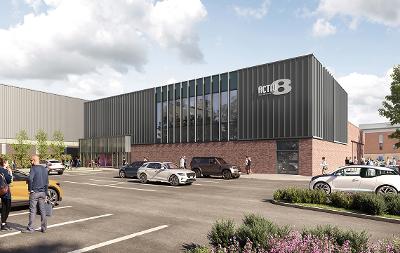 CGI of the new swimming pool building in Thornaby